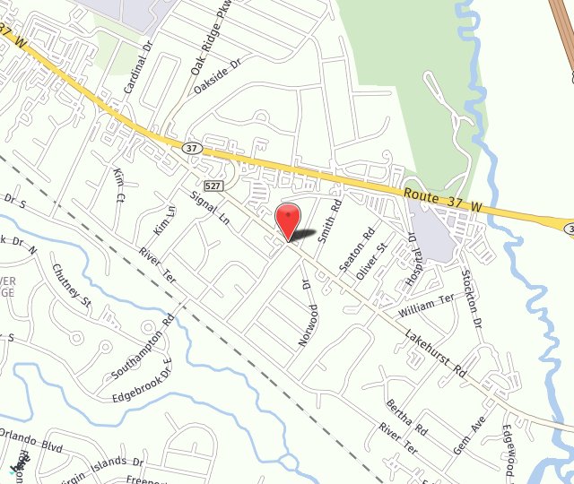 Location Map: 500 Lakehurst Road Toms River, NJ 08755